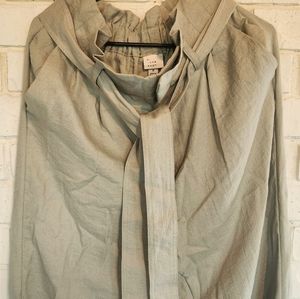 Light green women's pants, high rise